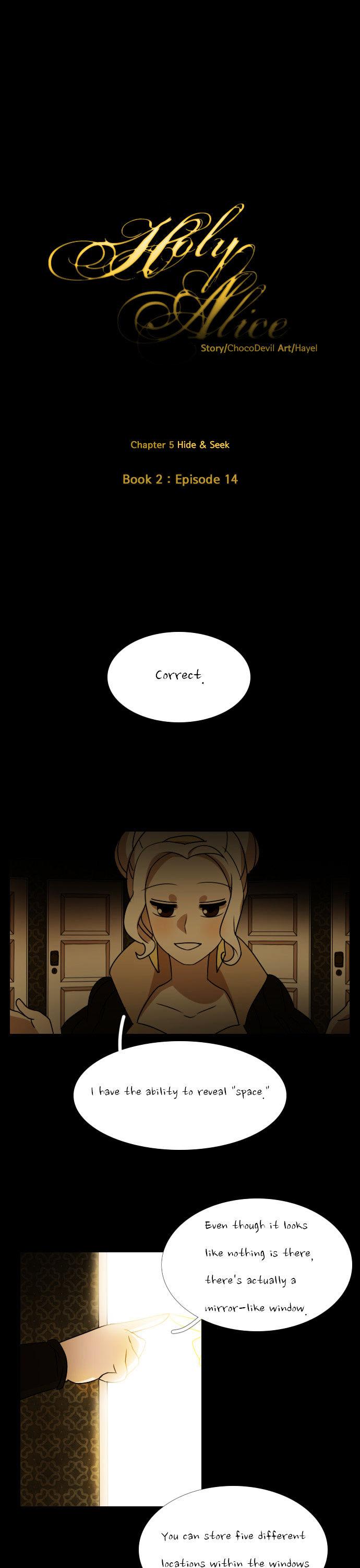 Holy Alice Chapter 2.14 page 1 - Vol.02 Chapter 14 : Book 2_ep 14 - Hide & Seek (14)