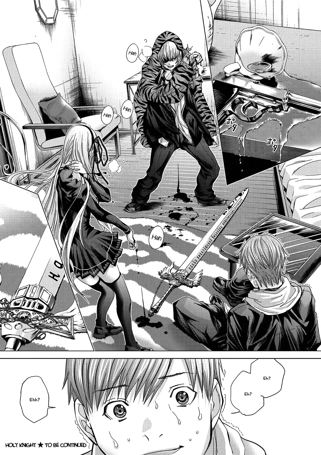 Holy Knight Chapter 13 page 19 - Chapter 13: Demon X Human, The Closest Contact!! Sword and Gun cross.