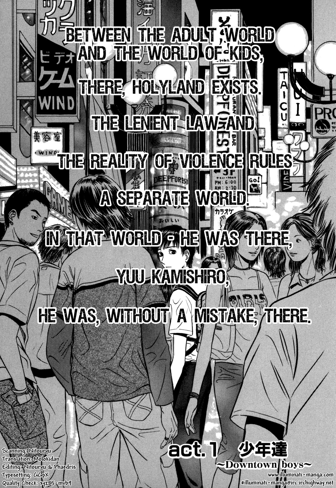 Holyland Chapter 1 page 6 - Chapter 1: Downtown Boys
