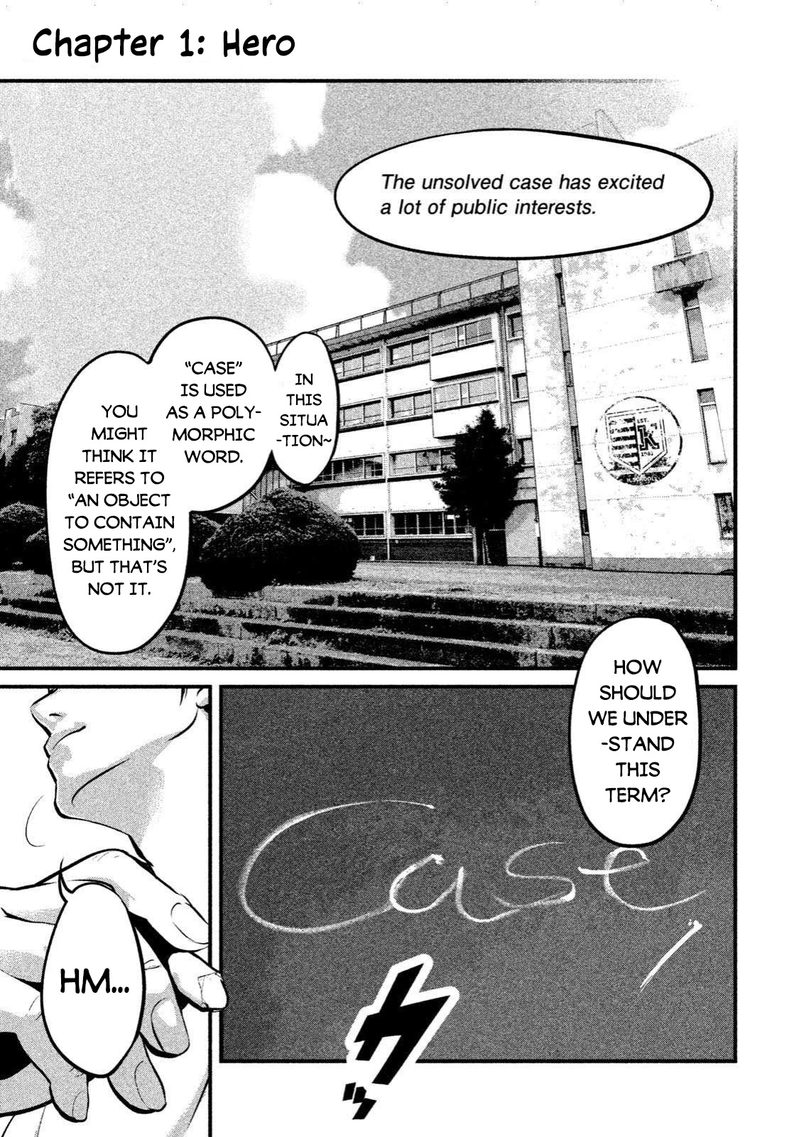 Home Room Chapter 1 page 1 - Chapter 1: Hero