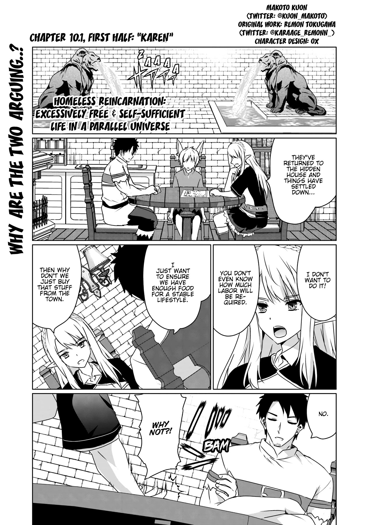 Homeless Tensei: Isekai De Jiyuu Sugiru Majutsu Jisoku Seikatsu Chapter 10.1 page 2 - Chapter 10.1: First Half: "Karen"