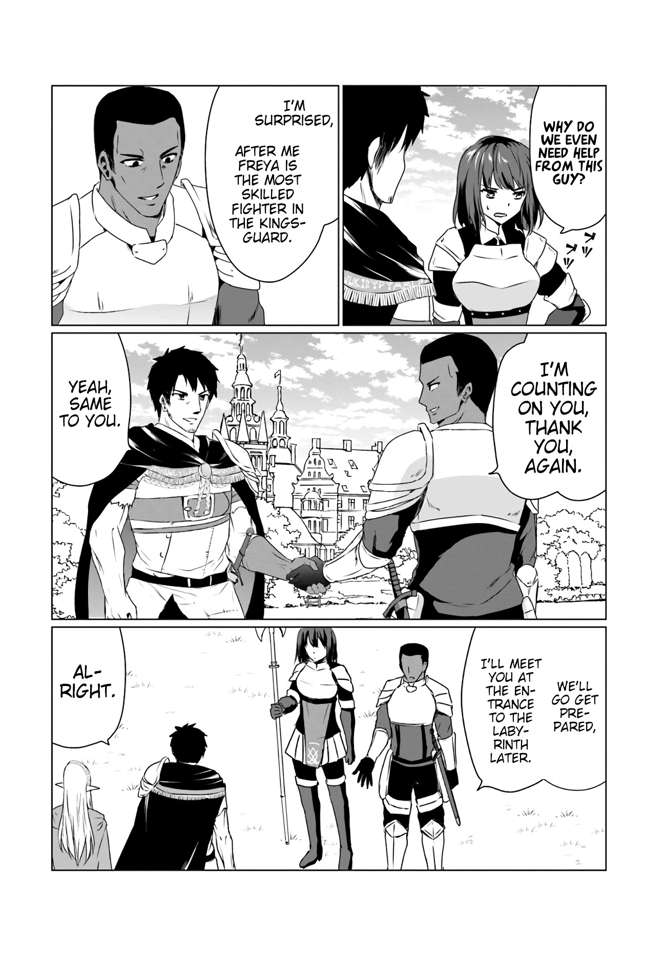 Homeless Tensei: Isekai De Jiyuu Sugiru Majutsu Jisoku Seikatsu Chapter 12 page 8 - Chapter 12: The Red-Haired Knight.