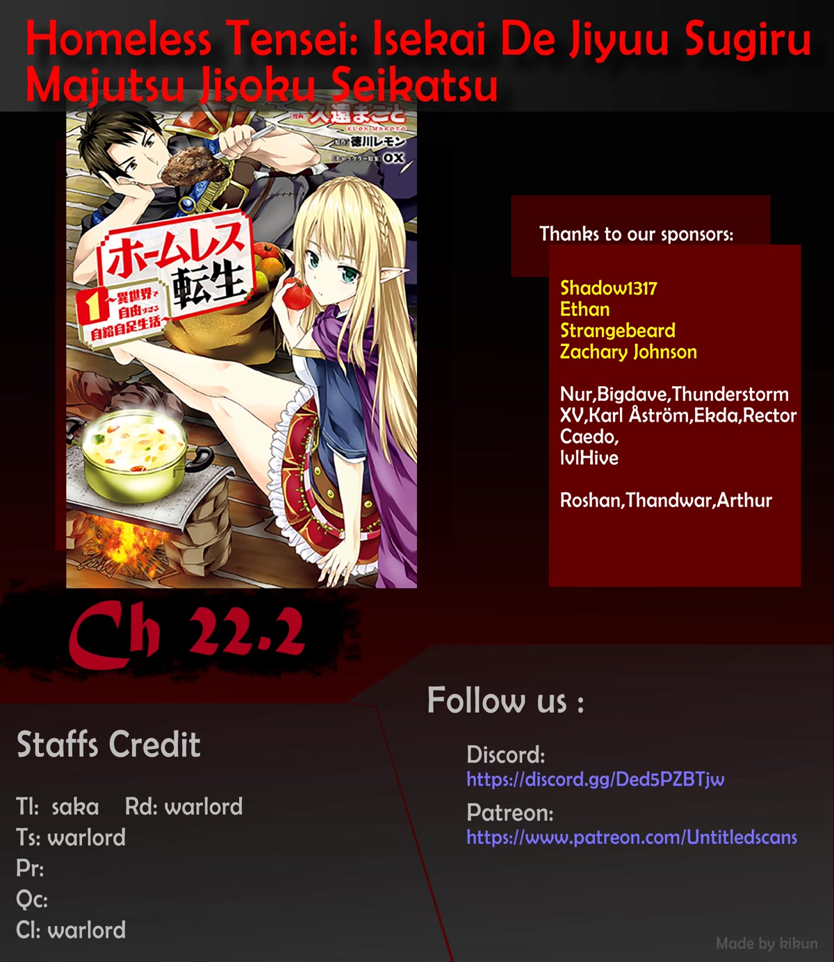 Homeless Tensei: Isekai De Jiyuu Sugiru Majutsu Jisoku Seikatsu Chapter 22.2 page 1 - Chapter 22.2