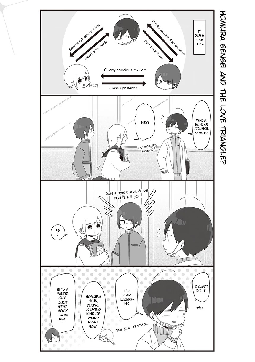 Homura Sensei is probably unpopular Chapter 35 page 1 - Chapter 35: Homura Sensei and the Love Triangle?