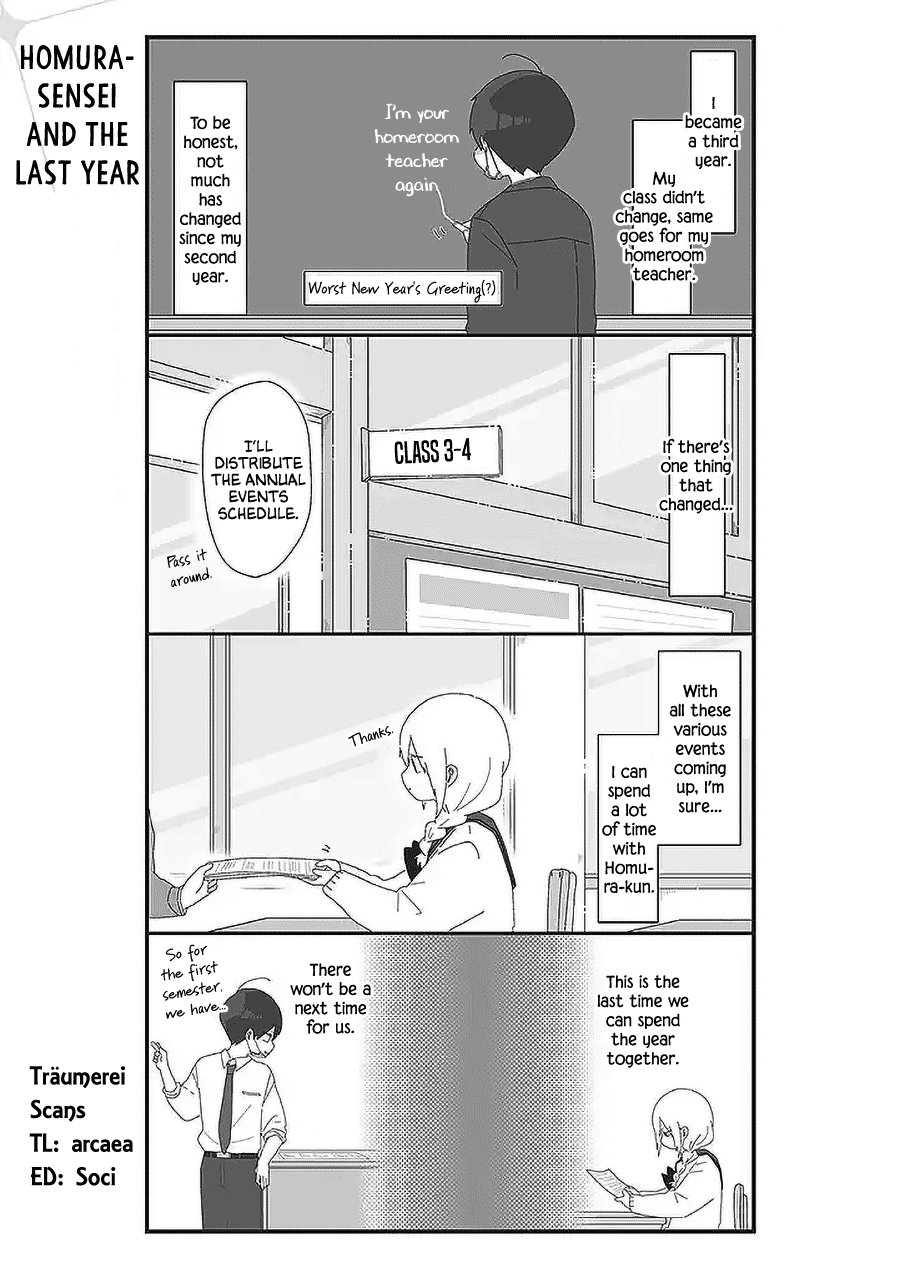 Homura Sensei is probably unpopular Chapter 55 page 1 - Chapter 55: Homura-sensei and the Last Year
