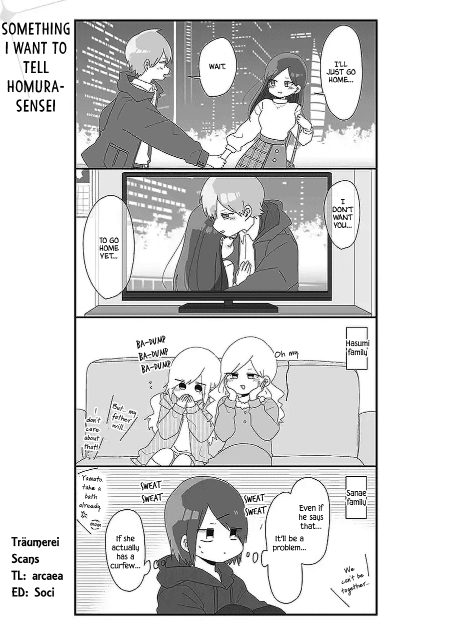 Homura Sensei is probably unpopular Chapter 56 page 1 - Chapter 56: Something I Want to Tell Homura-sensei