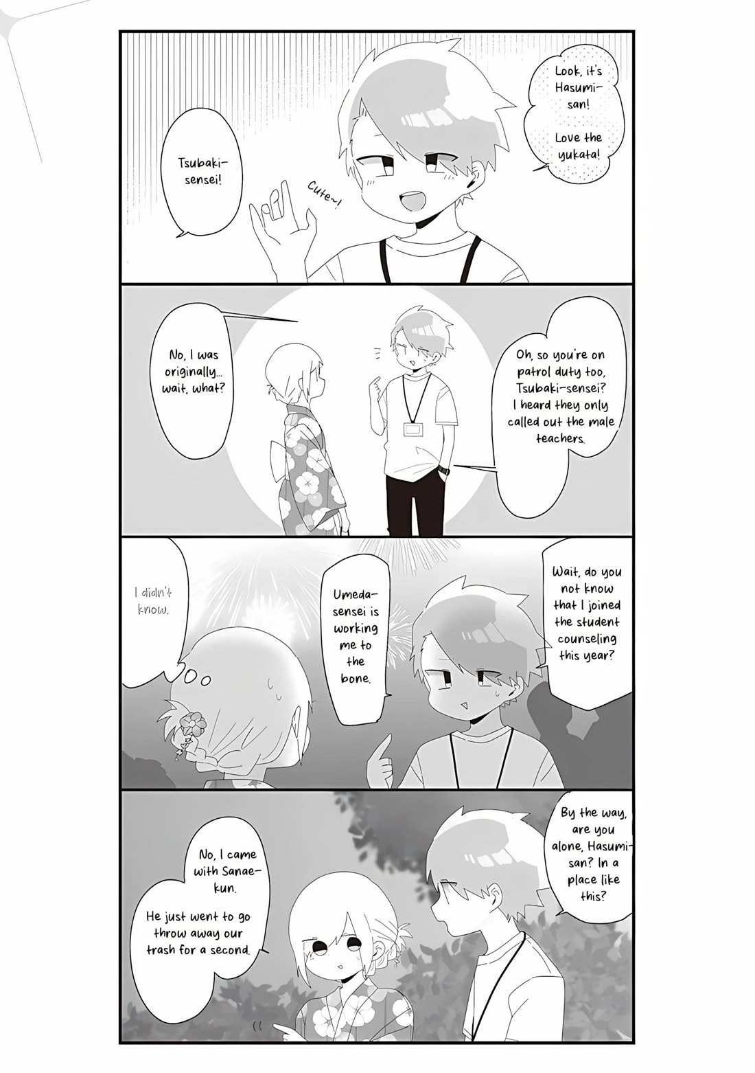 Homura Sensei is probably unpopular Chapter 64 page 9 - Chapter 64: Homura-sensei and the Fireworks Festival, Part 2