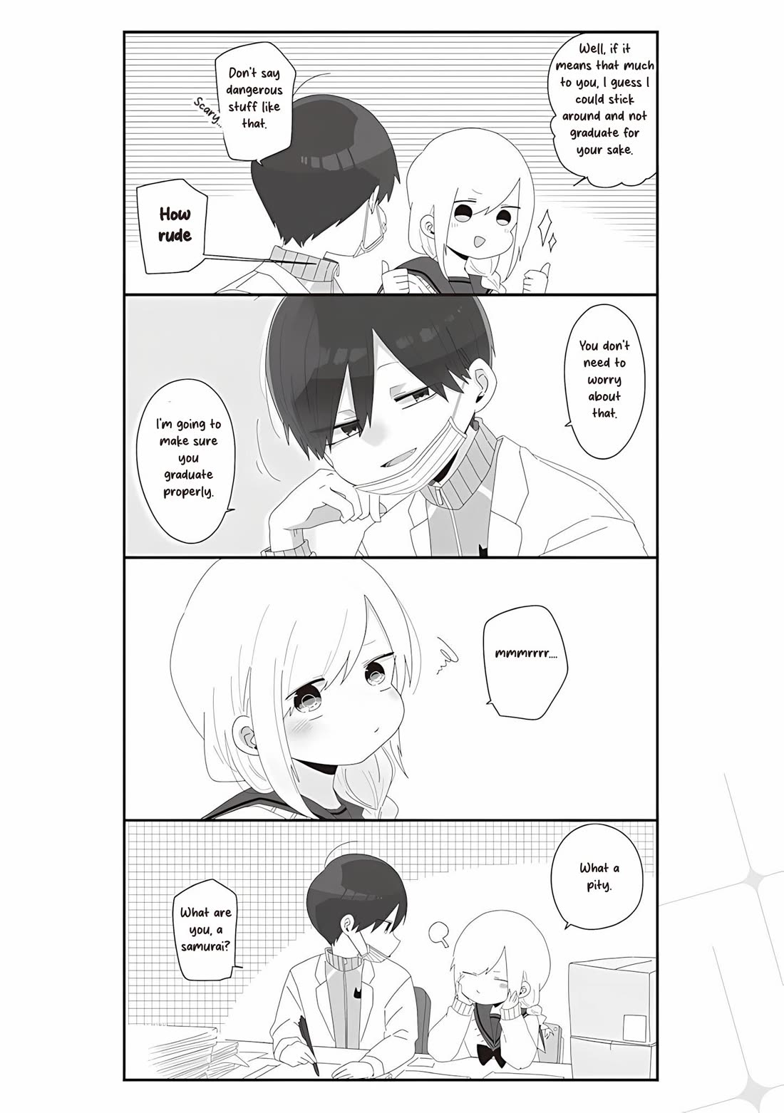 Homura Sensei is probably unpopular Chapter 67 page 4 - Chapter 67: Homura-sensei and Graduation