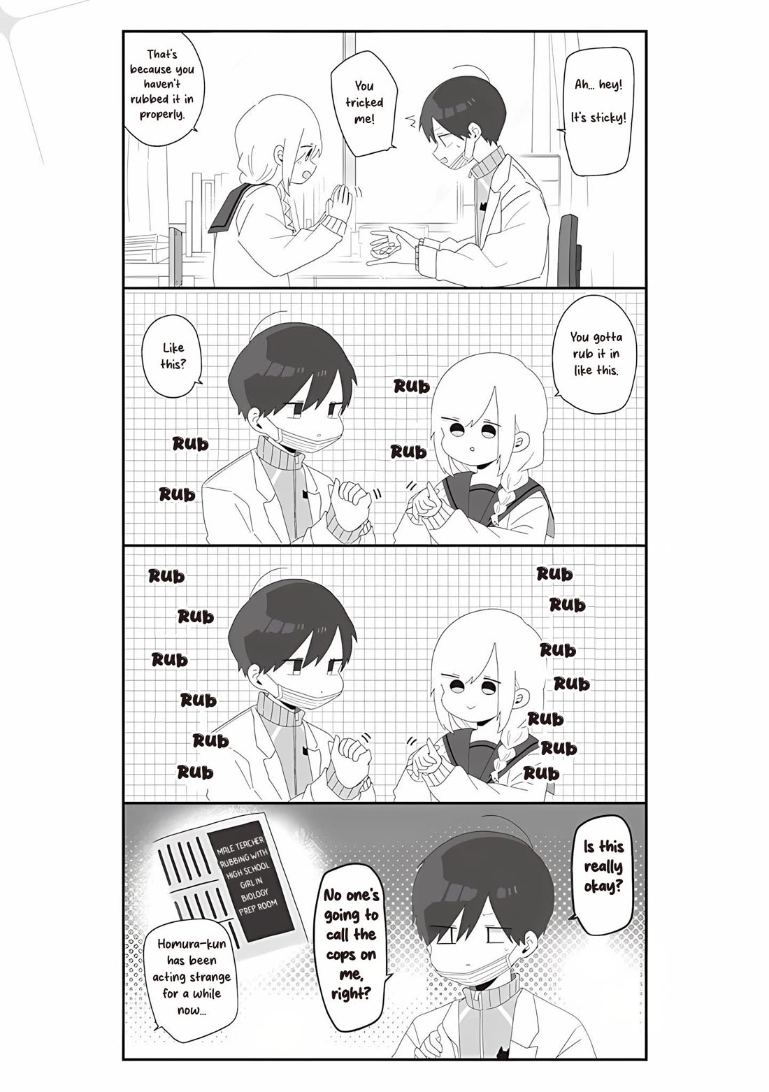 Homura Sensei is probably unpopular Chapter 71 page 3 - Chapter 71: Homura-sensei and Hands