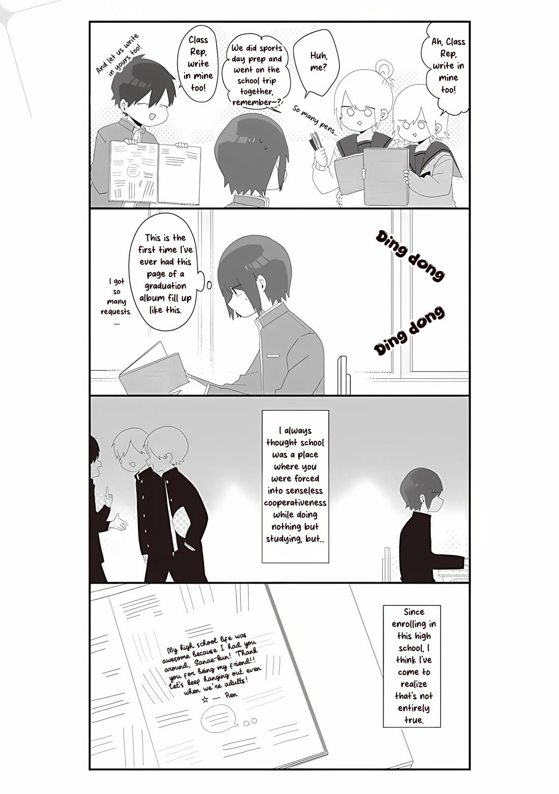 Homura Sensei is probably unpopular Chapter 72 page 3 - Chapter 72: Homura-sensei and the Graduation Album