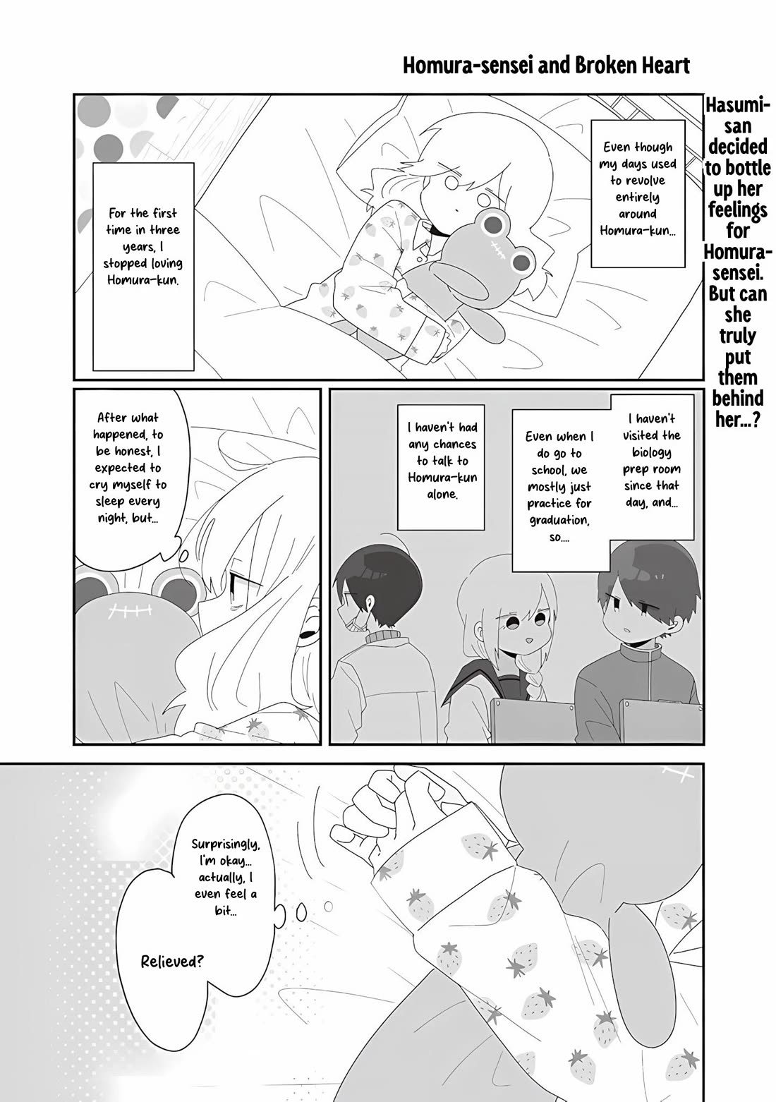 Homura Sensei is probably unpopular Chapter 74 page 1 - Chapter 74: Homura-sensei and Broken Heart