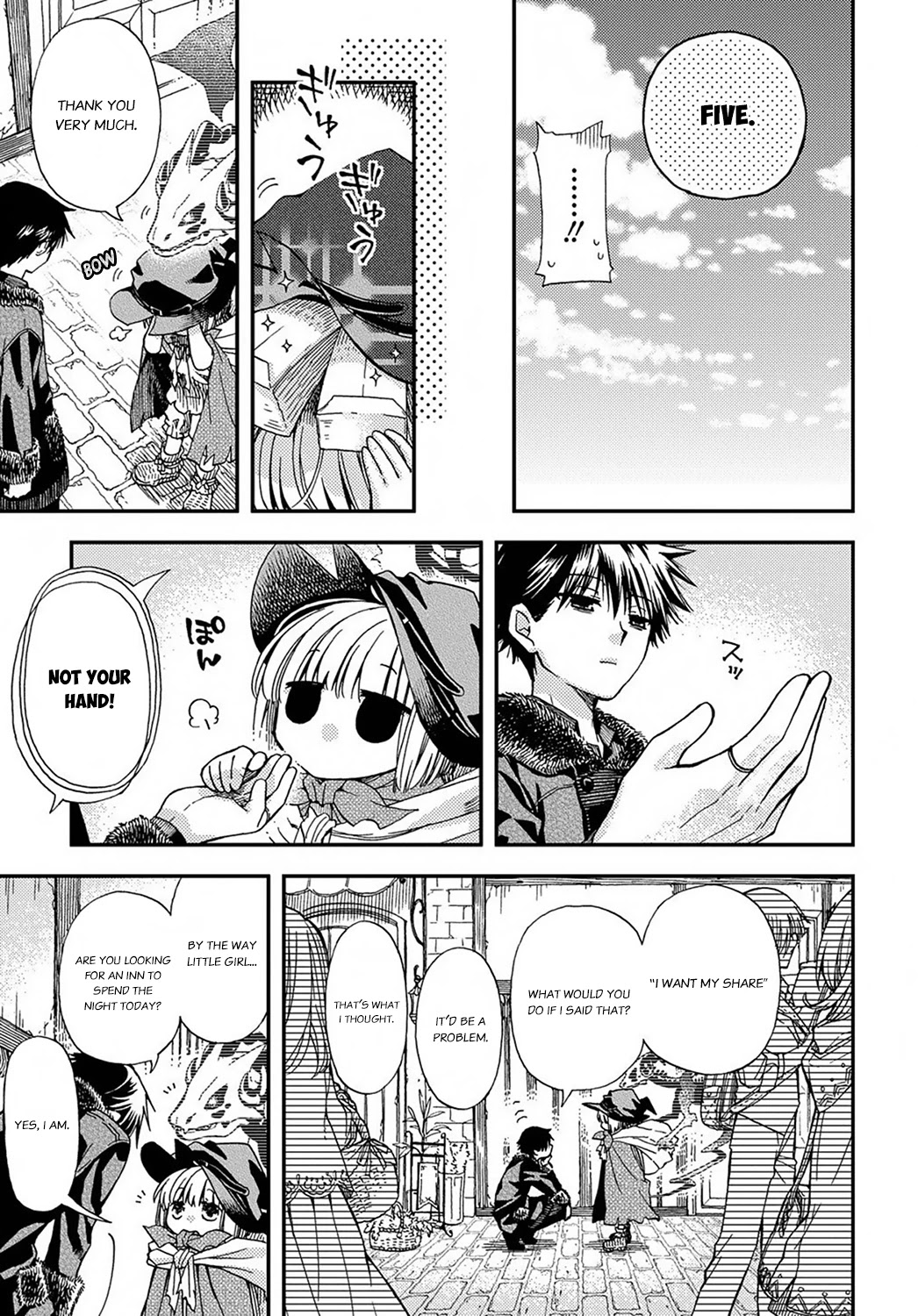 Hone Dragon no Mana Musume Chapter 2 page 12 - Chapter 2: Encounters and connections depend on money.
