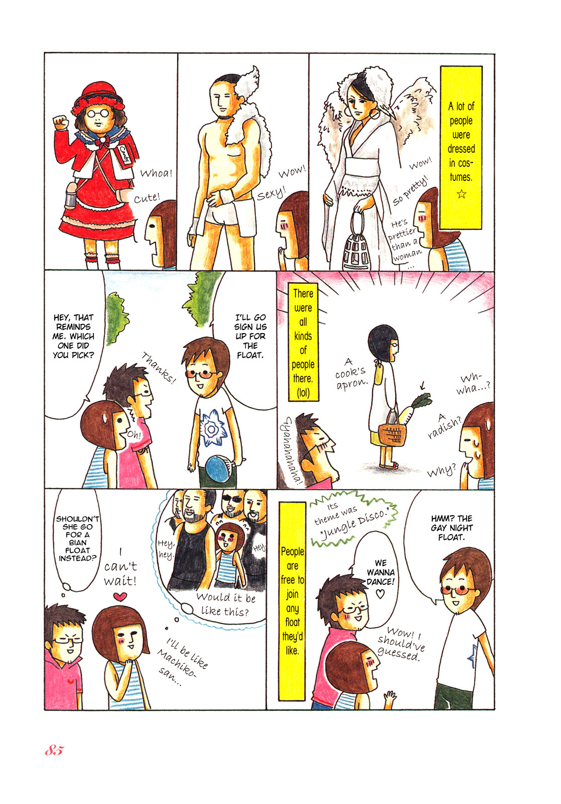 Honey & Honey Chapter 28 page 5 - Chapter 28: I Went to the 2006 Tokyo Lesbian & Gay Parade!
