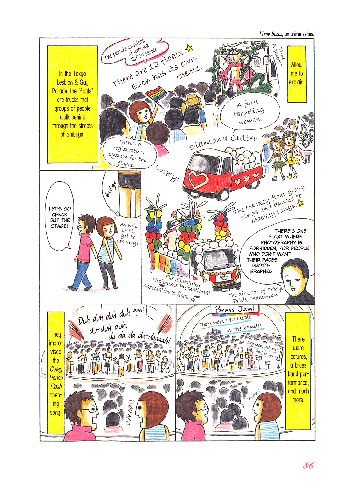 Honey & Honey Chapter 28 page 6 - Chapter 28: I Went to the 2006 Tokyo Lesbian & Gay Parade!