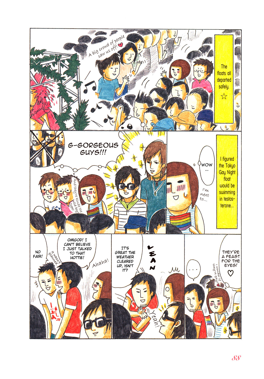 Honey & Honey Chapter 28 page 8 - Chapter 28: I Went to the 2006 Tokyo Lesbian & Gay Parade!