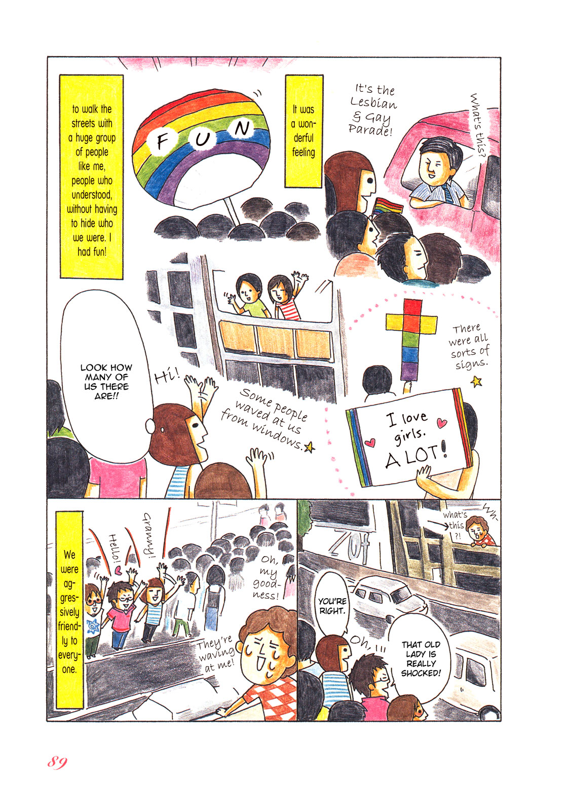 Honey & Honey Chapter 28 page 9 - Chapter 28: I Went to the 2006 Tokyo Lesbian & Gay Parade!