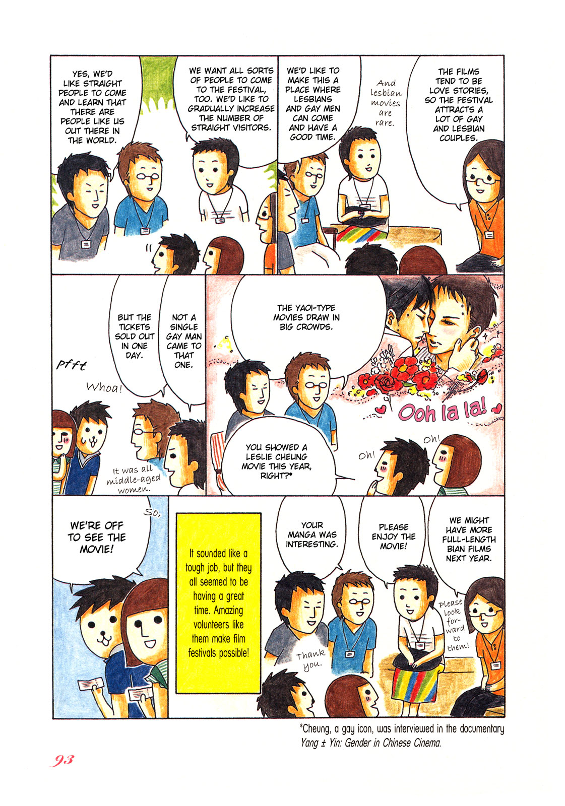 Honey & Honey Chapter 29 page 3 - Chapter 29: Report on the 15th Tokyo International Lesbian & Gay Film Festival