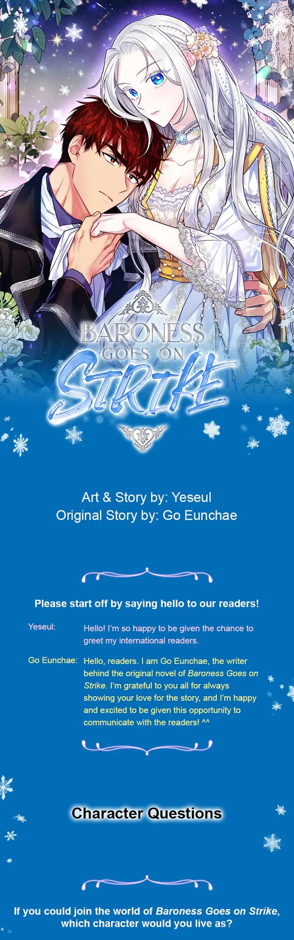 Honey, I’m Going On a Strike Chapter 54.5 page 1 - Chapter 54.5: Creator Interview