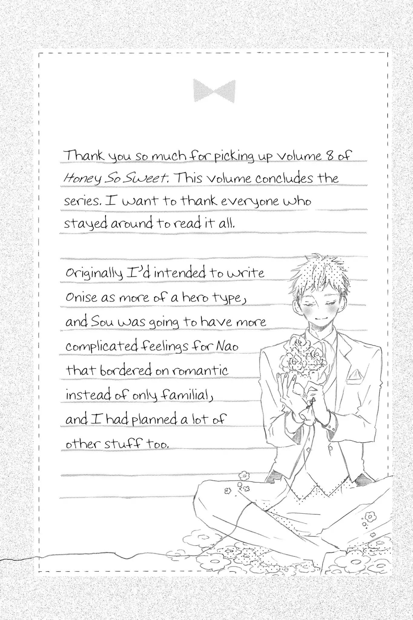 Honey (MEGURO Amu) Chapter 40.5 page 22 - Vol.8 Bonus Manga: Sugar