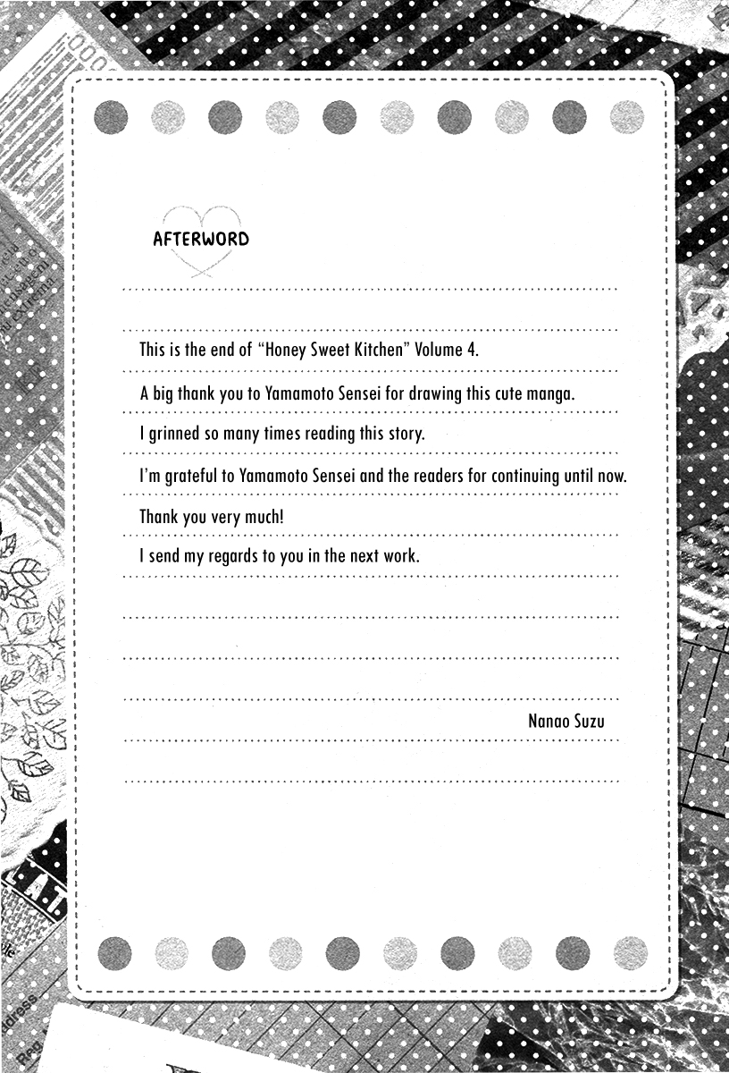 Honey Sweet Kitchen Chapter 24 page 37 - Chapter 24: END