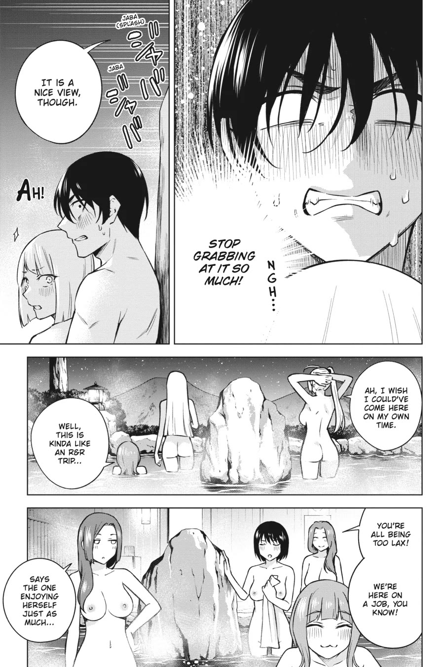 Honey Trap Shared House Chapter 25 page 9 - Chapter 25: The Right Way to Use a Hot Spring