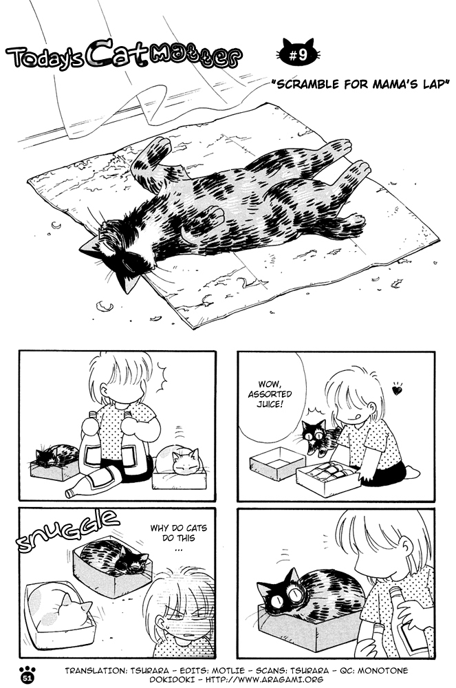 Honjitsu no Neko Chapter 9 page 2 - Chapter 9: Scramble For Mama's Lap