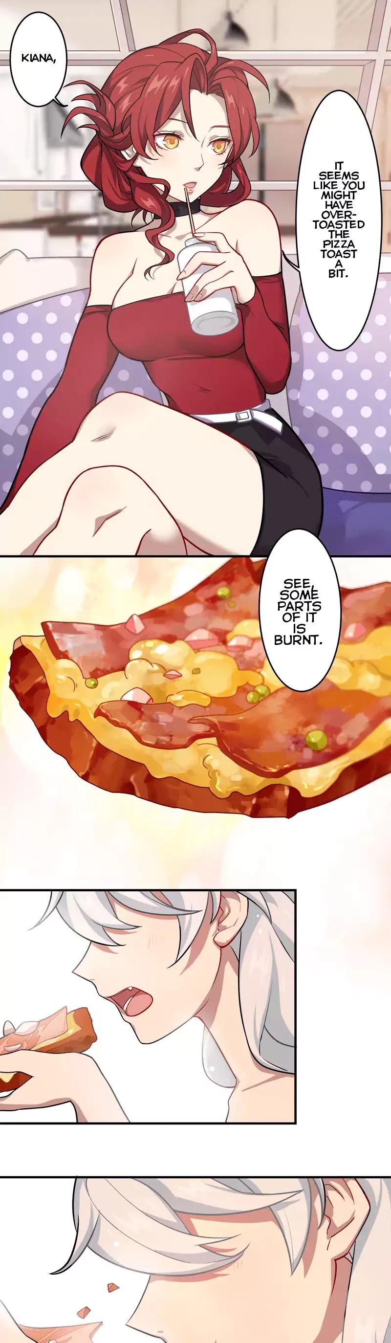 Honkai Impact 3 - Valkyries' Dining Escapades Chapter 2 page 12 - Chapter 2: The Burnt Pizza Toast