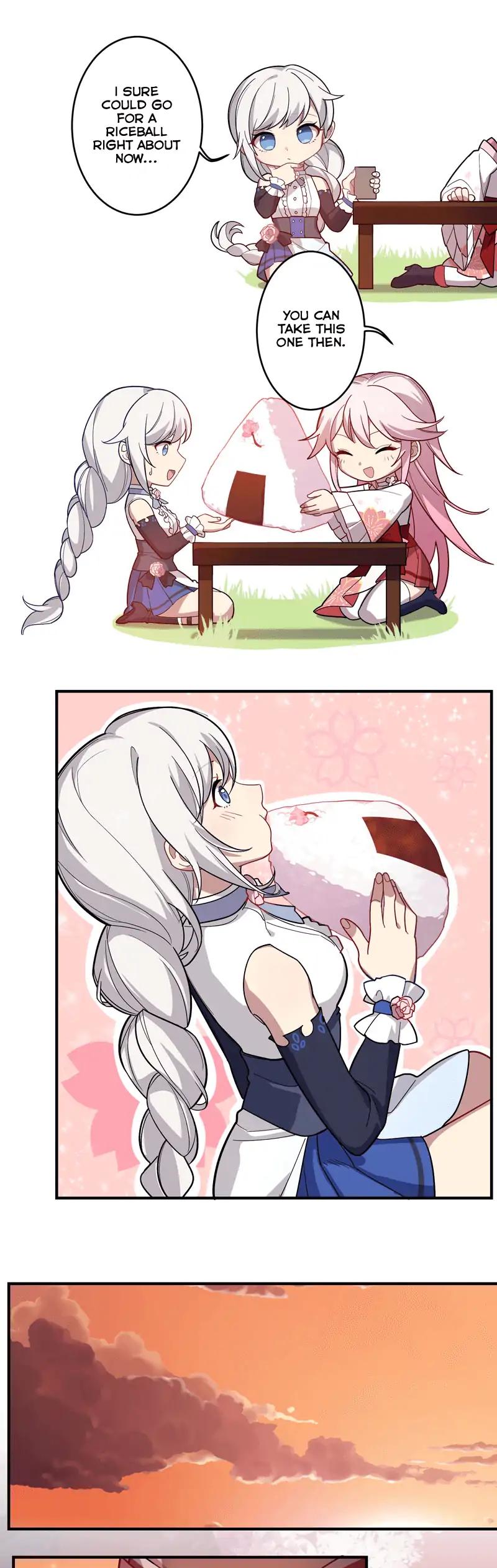 Honkai Impact 3 - Valkyries' Dining Escapades Chapter 8 page 17 - Chapter 8: Cherry Blossom Wine at Omagatoki