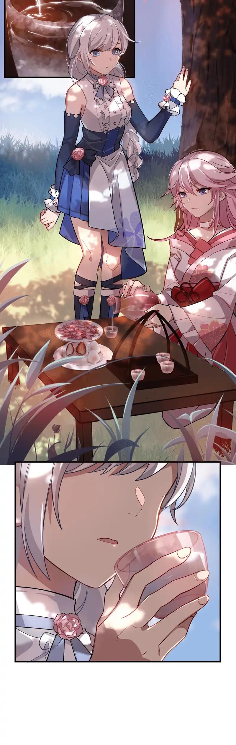 Honkai Impact 3 - Valkyries' Dining Escapades Chapter 8 page 2 - Chapter 8: Cherry Blossom Wine at Omagatoki