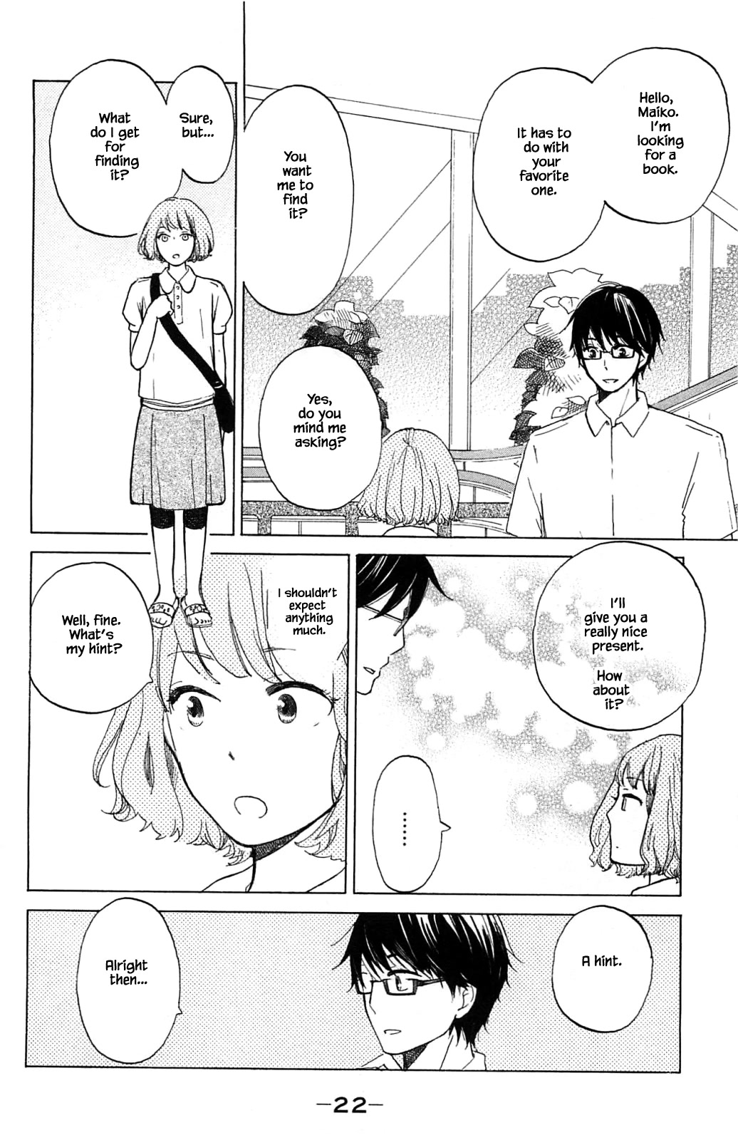 Honya no Mori no Akari Chapter 15.1 page 22 - Chapter 15.1