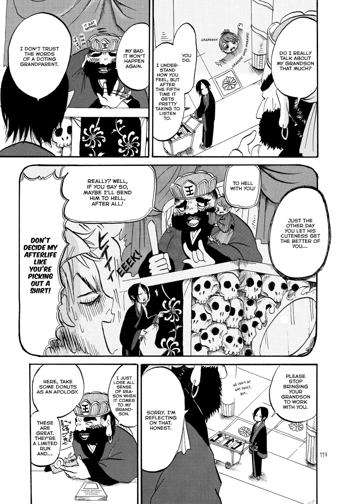Hoozuki no Reitetsu Chapter 12.6 page 5 - Vol.2 HELL'S AFFAIRS AND THIS AND THAT - SATA 3: CHATTING WITH LORD ENMA