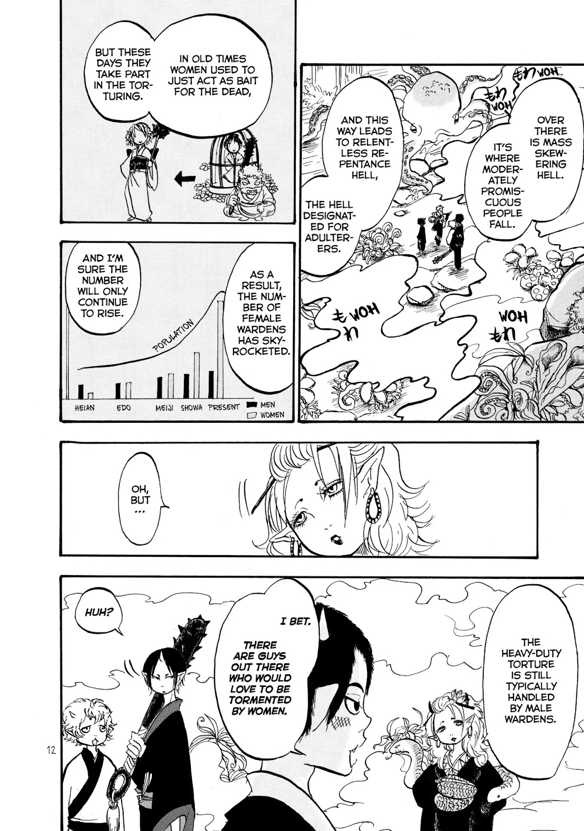 Hoozuki no Reitetsu Chapter 13 page 13 - Chapter 13: MAN, WOMAN AND CRUSHING HELL