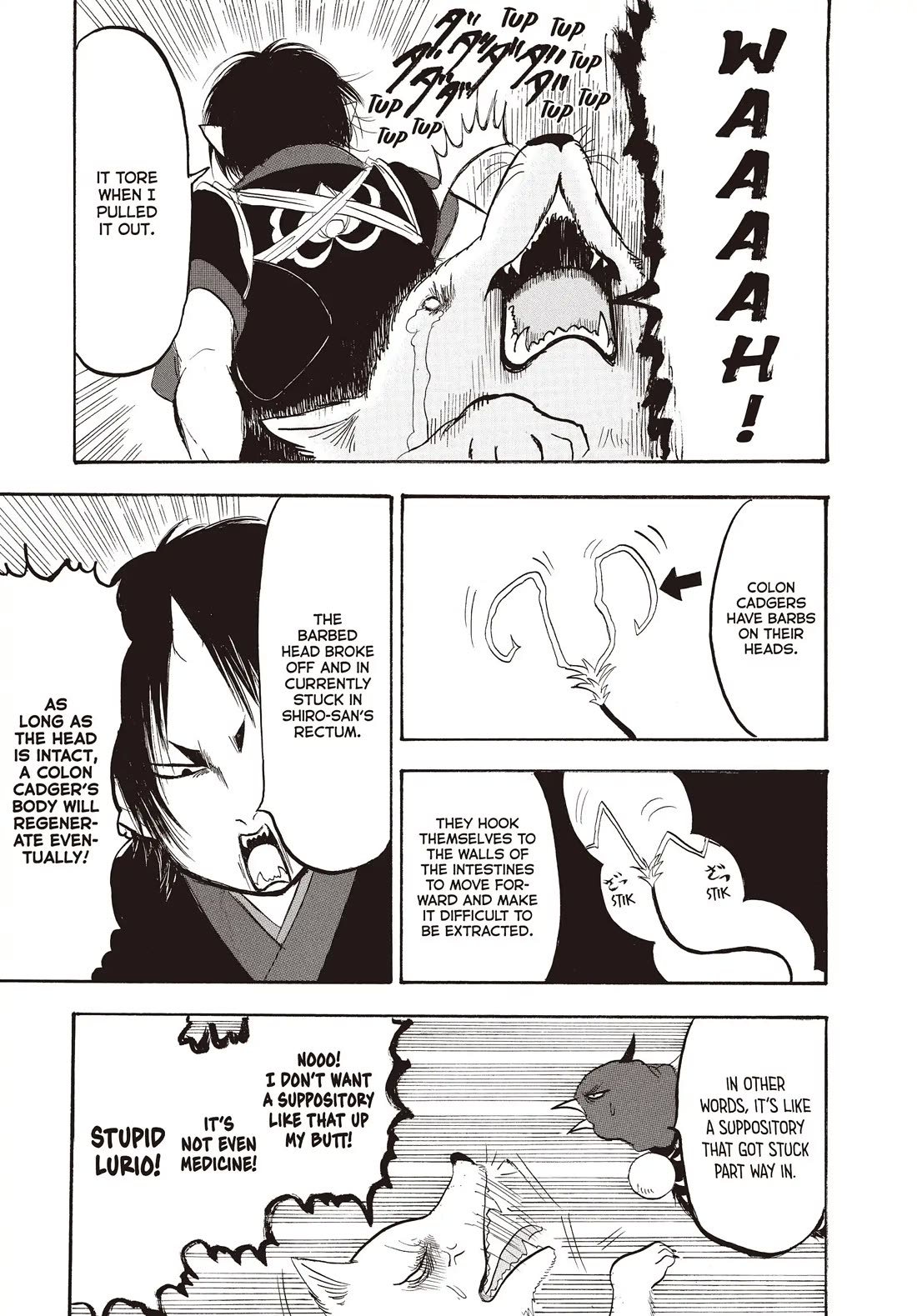 Hoozuki no Reitetsu Chapter 140 page 9 - Chapter 140: SHIRO'S BUTT IS IN A REAL JAM