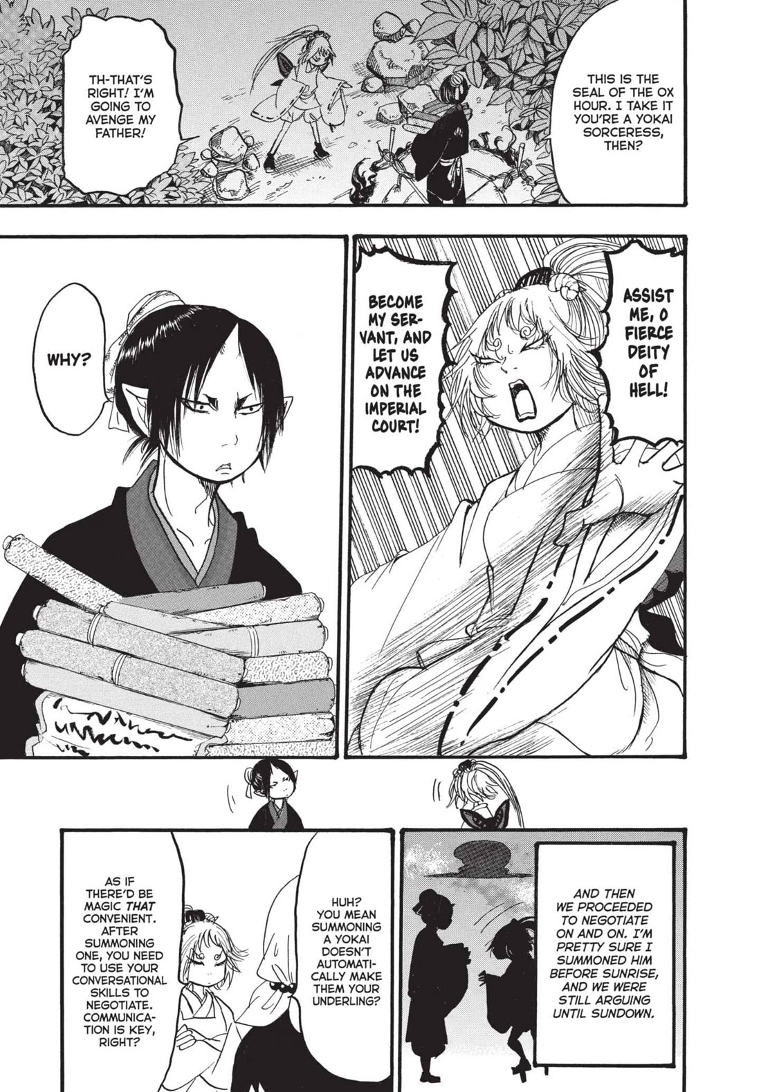 Hoozuki no Reitetsu Chapter 150 page 13 - Chapter 150: THE WOMAN WHO MAKES USE OF YOKAI AND THE MAN ON THE SIDE OF YOKAI