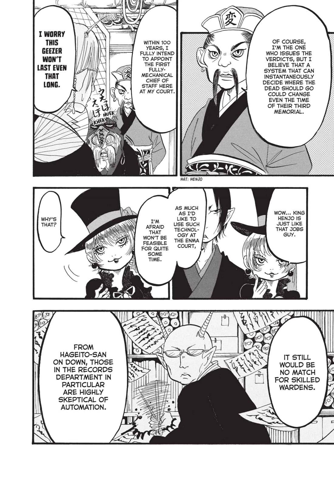 Hoozuki no Reitetsu Chapter 170 page 10 - Chapter 170: THE MECHANICAL CHIEF OF STAFF