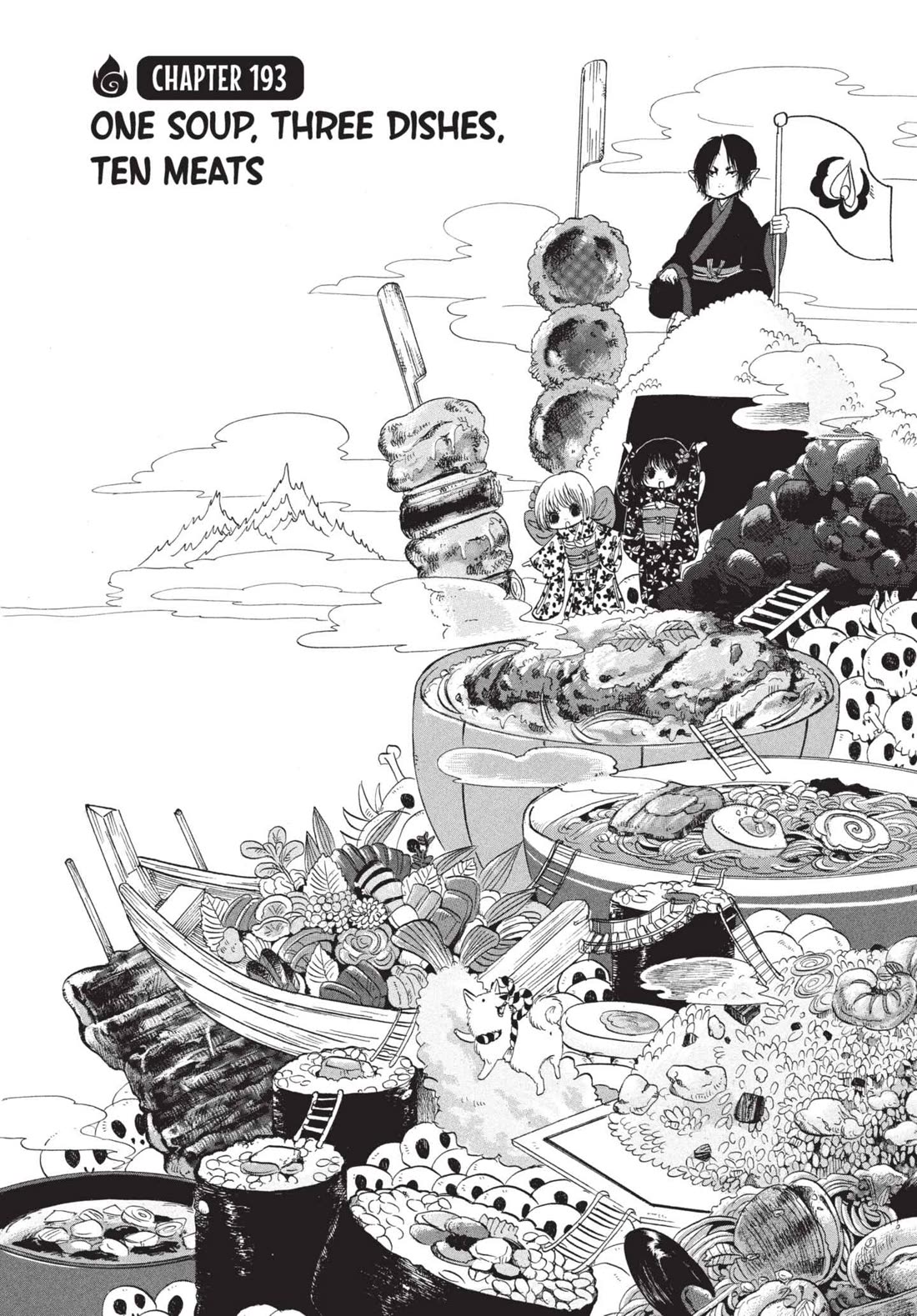 Hoozuki no Reitetsu Chapter 193 page 2 - Chapter 193: ONE SOUP, THREE DISHES, TEN MEATS