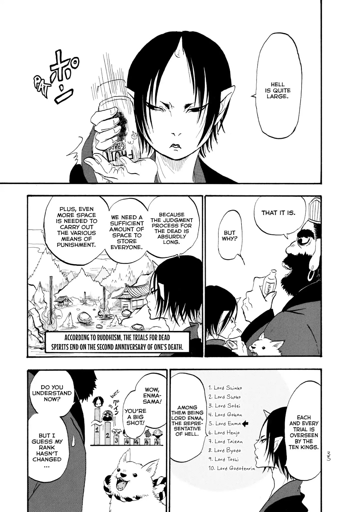 Hoozuki no Reitetsu Chapter 2 page 13 - Chapter 2 : Shiro, Daily Study