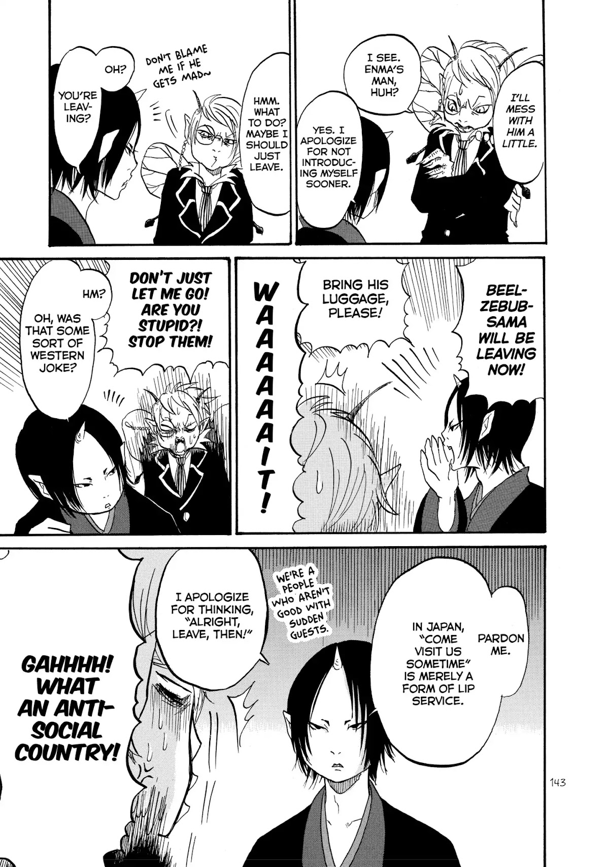 Hoozuki no Reitetsu Chapter 20.5 page 6 - Vol.3 Extra Chapters: HELL AFFAIRS AND THIS AND THAT - SATA 4: RIGHT-HAND BLUES