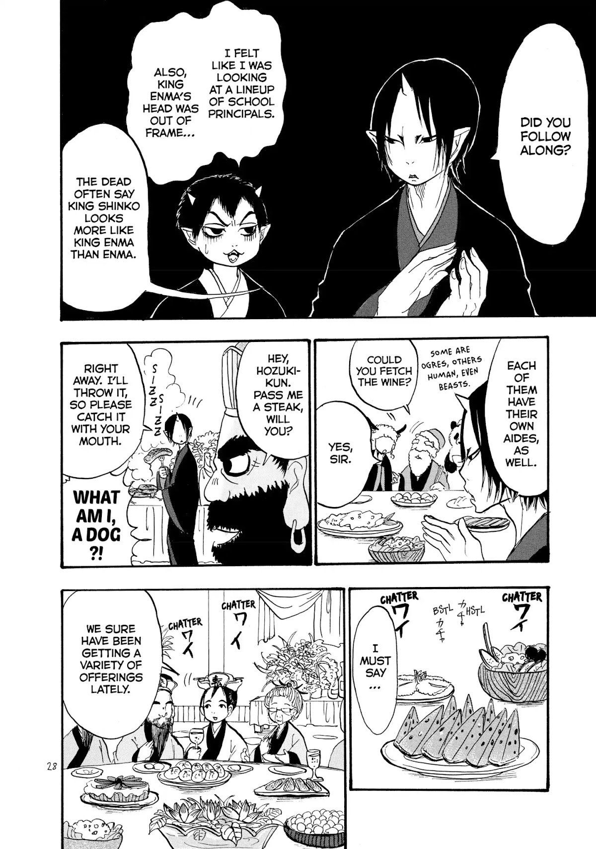 Hoozuki no Reitetsu Chapter 22 page 10 - Chapter 22: THE TEN KINGS' BANQUET