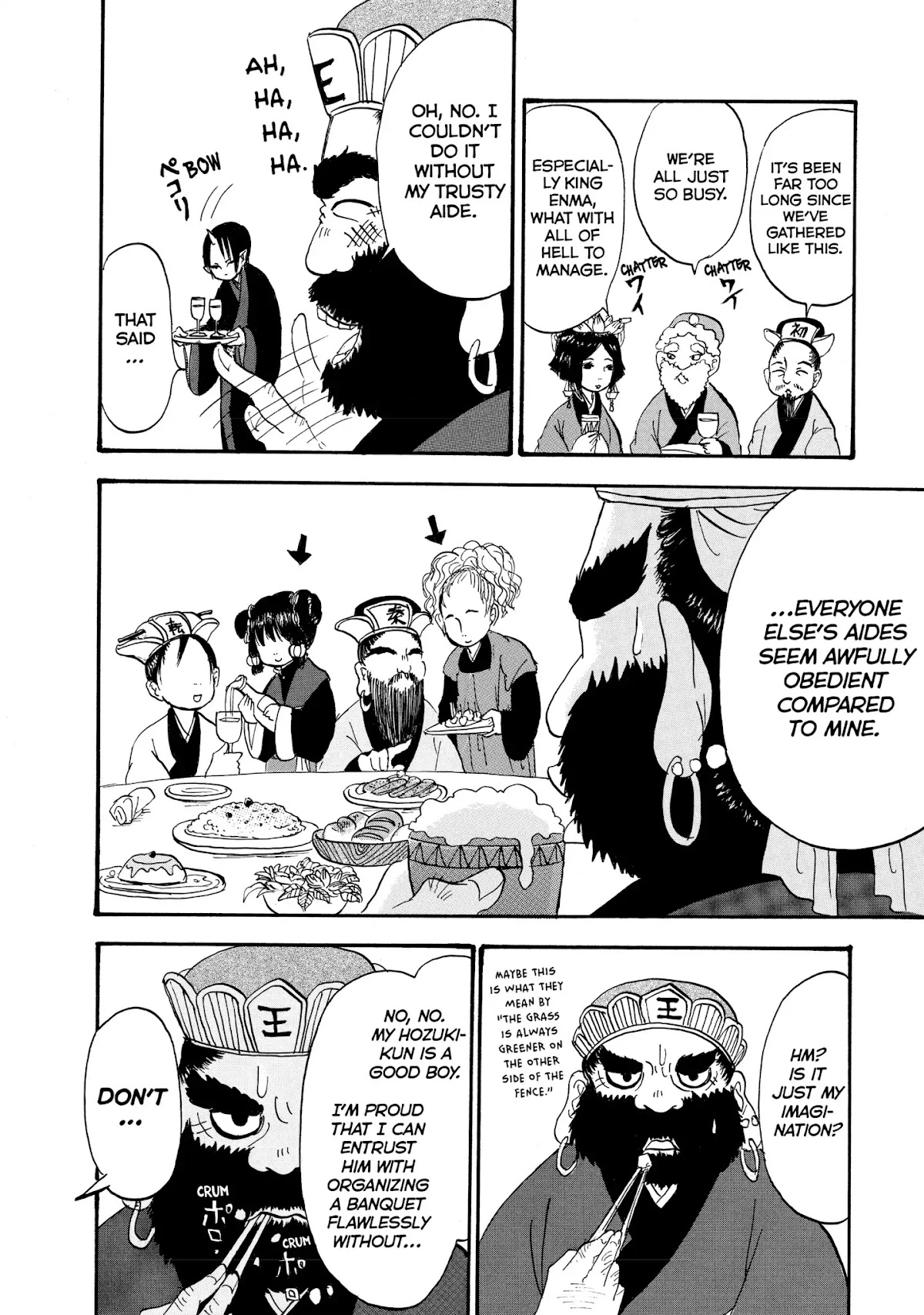 Hoozuki no Reitetsu Chapter 22 page 12 - Chapter 22: THE TEN KINGS' BANQUET