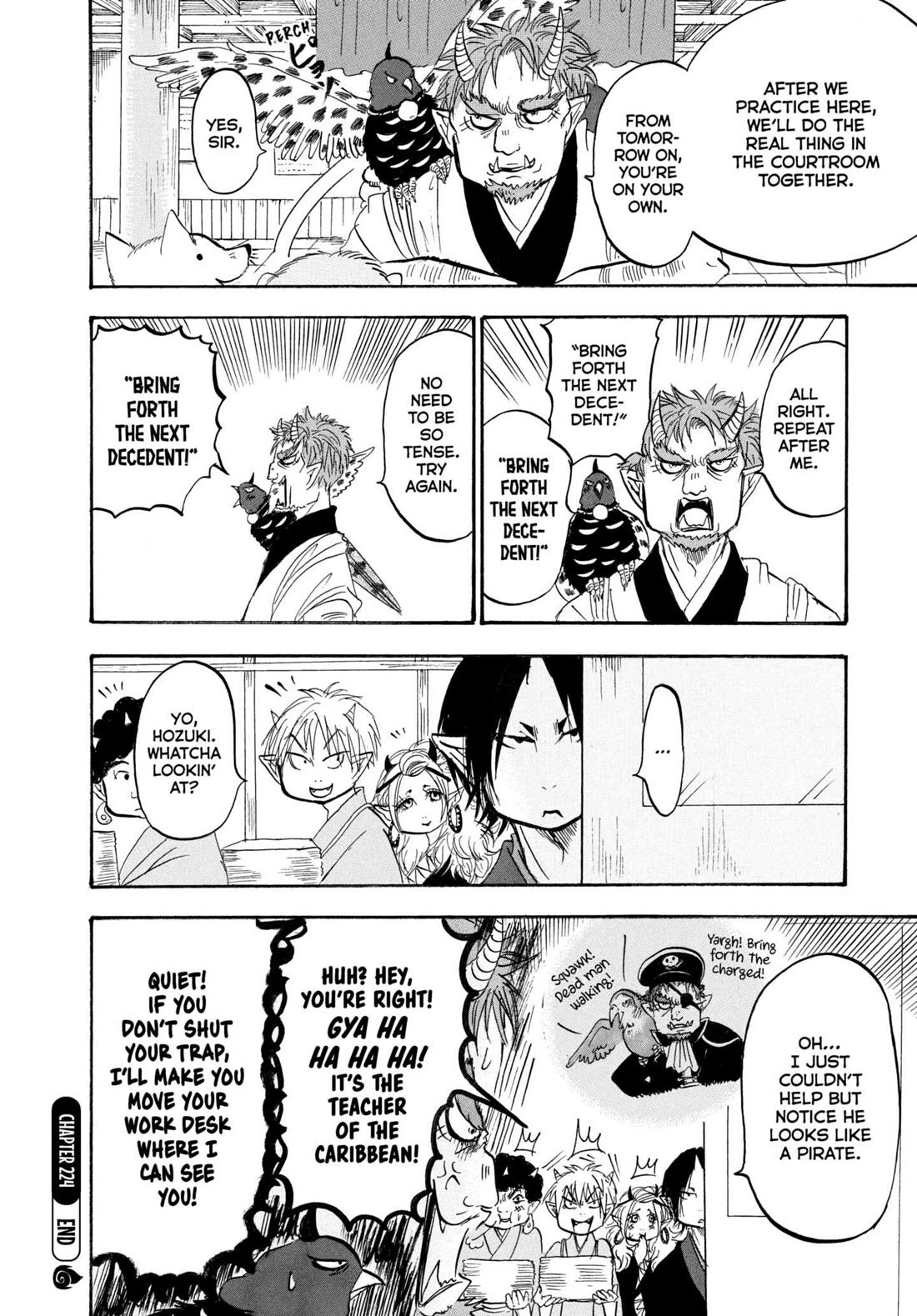 Hoozuki no Reitetsu Chapter 224 page 16 - Chapter 224: THE FIVE OFFICIALS