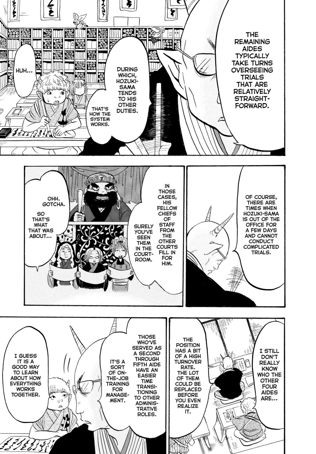 Hoozuki no Reitetsu Chapter 224 page 5 - Chapter 224: THE FIVE OFFICIALS