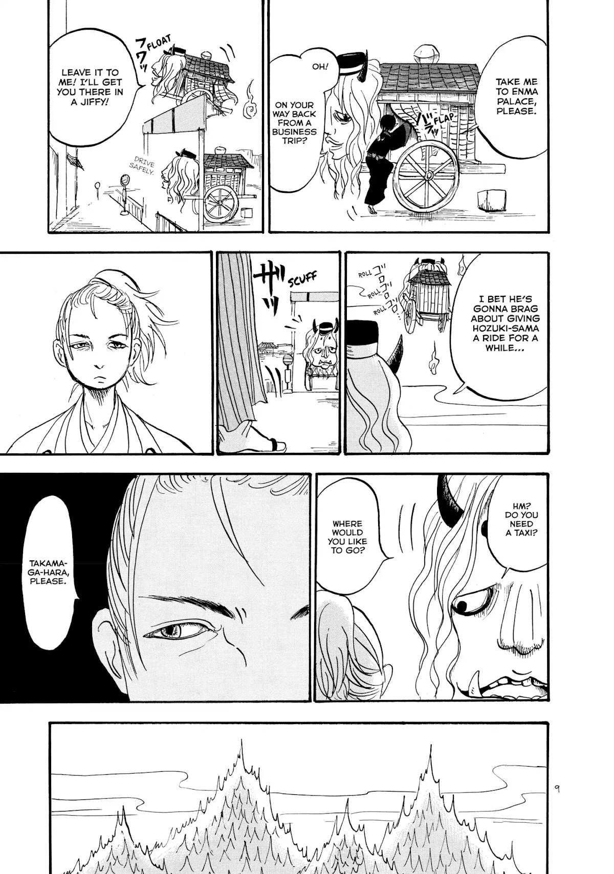 Hoozuki no Reitetsu Chapter 7 page 10 - Chapter 7: HELL'S YOTSUYA TAXI KAIDAN