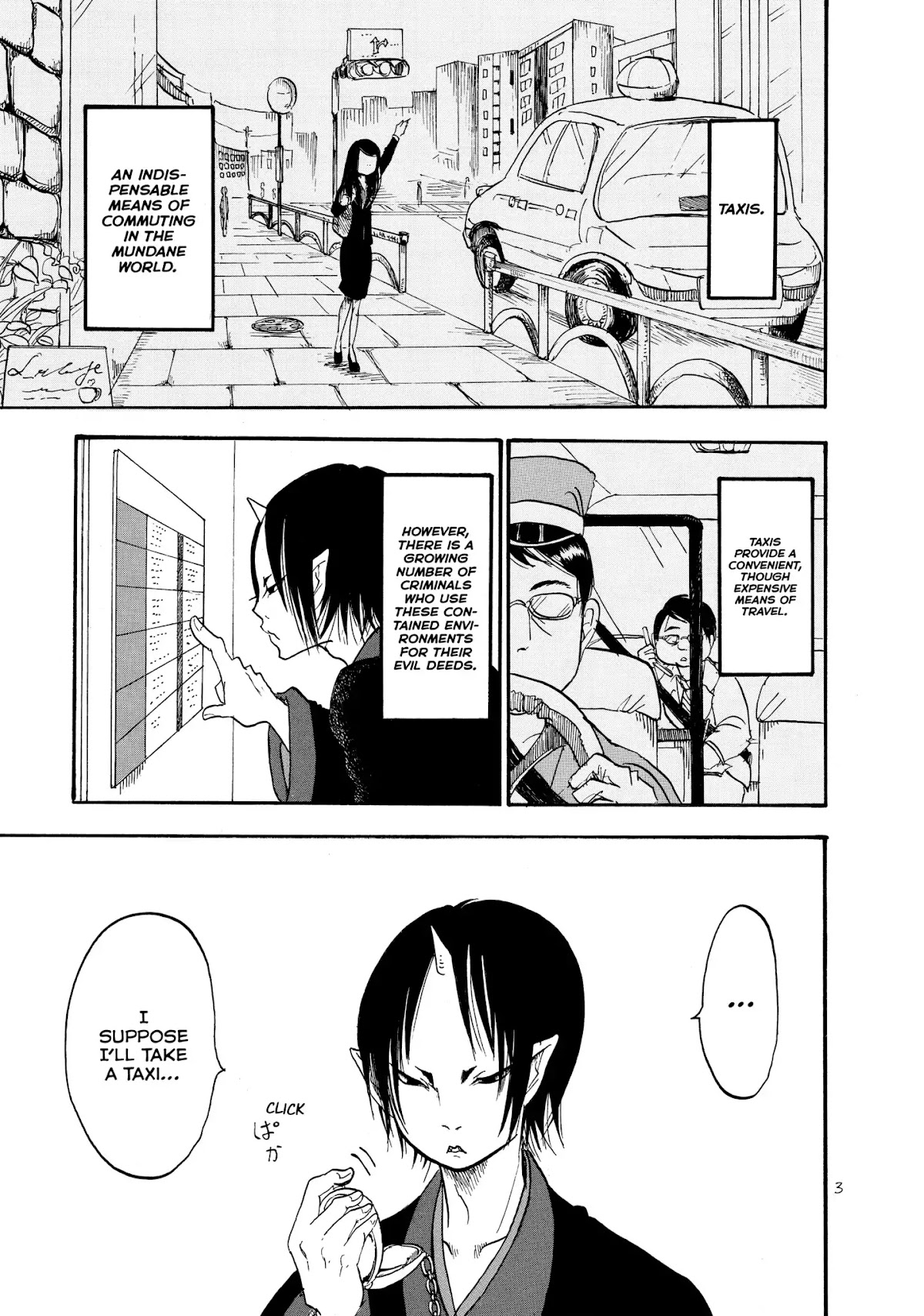 Hoozuki no Reitetsu Chapter 7 page 4 - Chapter 7: HELL'S YOTSUYA TAXI KAIDAN
