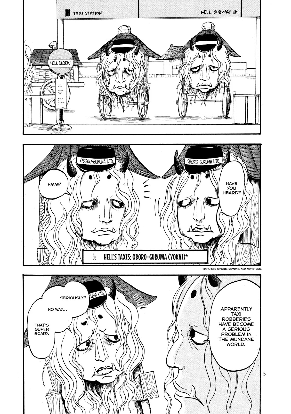 Hoozuki no Reitetsu Chapter 7 page 6 - Chapter 7: HELL'S YOTSUYA TAXI KAIDAN