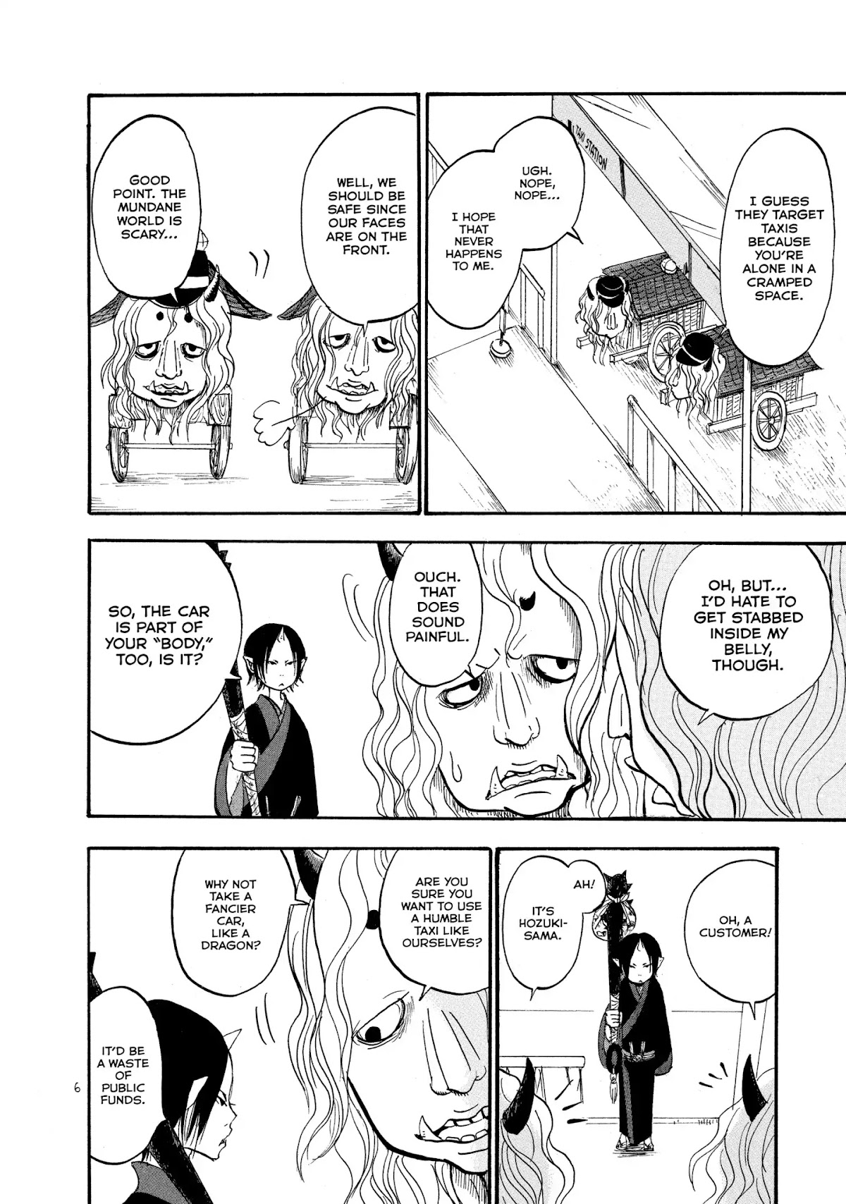 Hoozuki no Reitetsu Chapter 7 page 7 - Chapter 7: HELL'S YOTSUYA TAXI KAIDAN