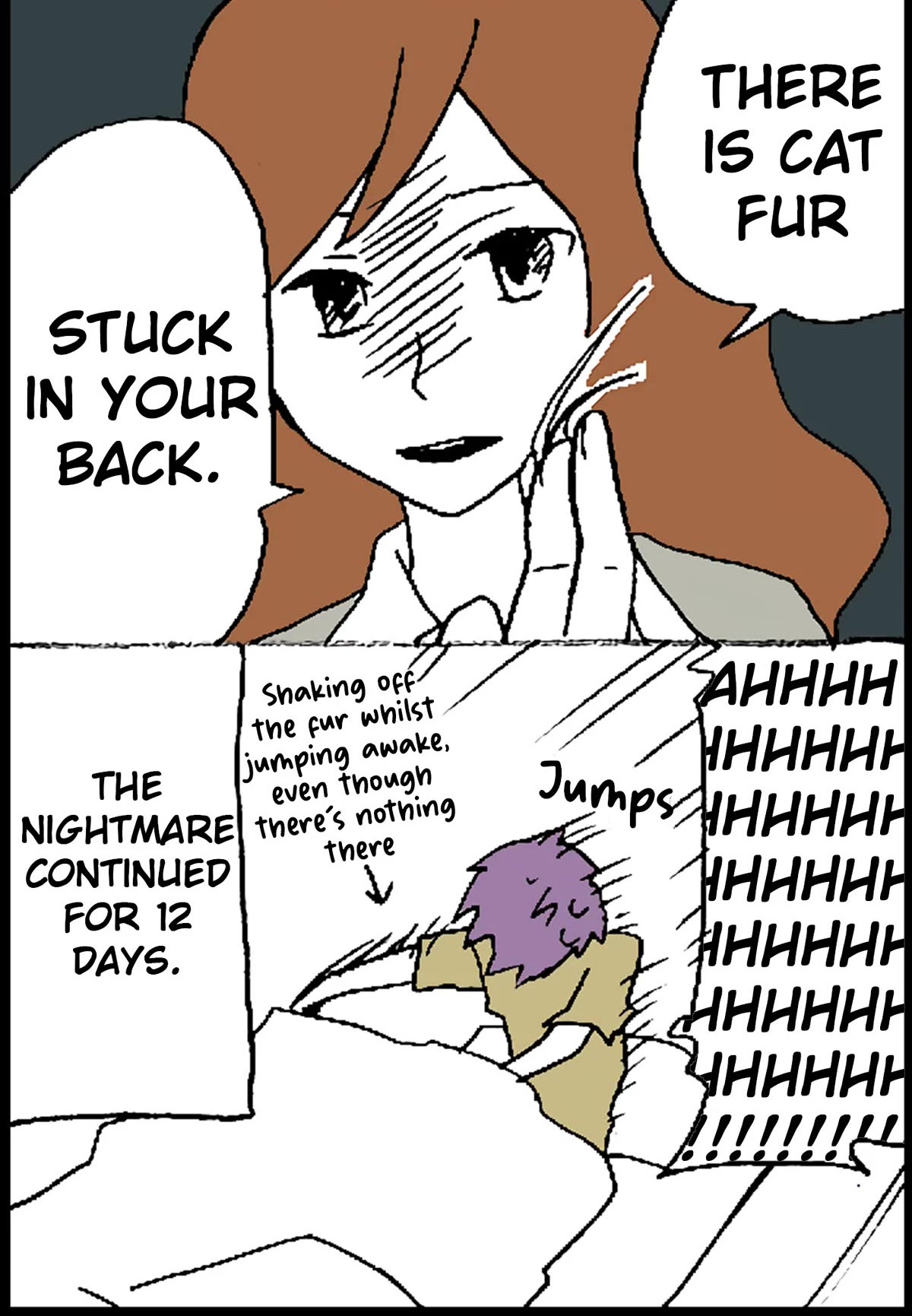 Hori-san to Miyamura-kun Chapter 24.5 page 8 - Chapter 24.5: Tsunami / Nyangoku / The Gaze of Distrust / Nightmare
