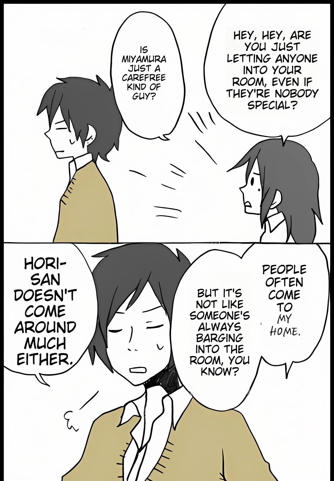 Hori-san to Miyamura-kun Chapter 38 page 11 - Chapter 38: Same Home
