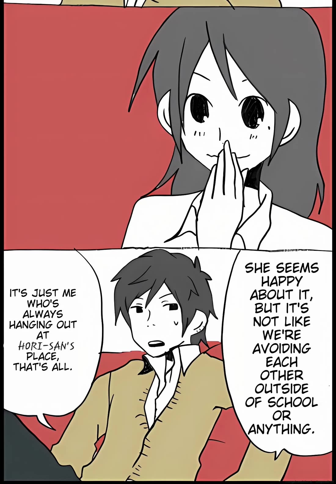 Hori-san to Miyamura-kun Chapter 38 page 12 - Chapter 38: Same Home