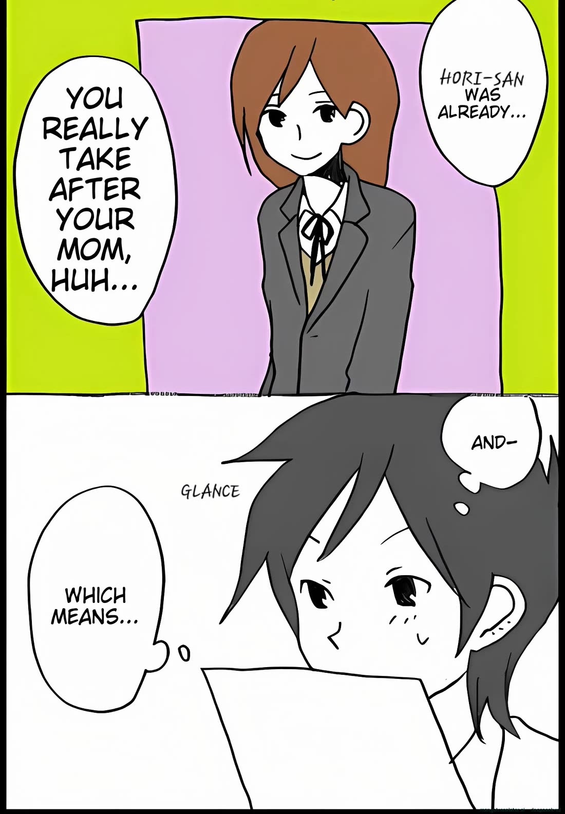 Hori-san to Miyamura-kun Chapter 43 page 12 - Chapter 43: Baby names
